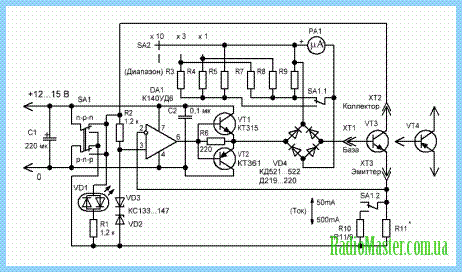 Расчеты  резисторов в  типовая схема включенияTL431