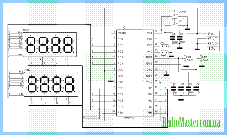 Терморегулятор для инкубатора на микроконтроллере attiny13