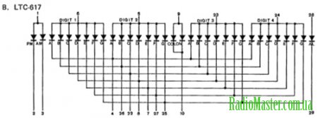 Схема автоматической регулировки яркости подсветки часов